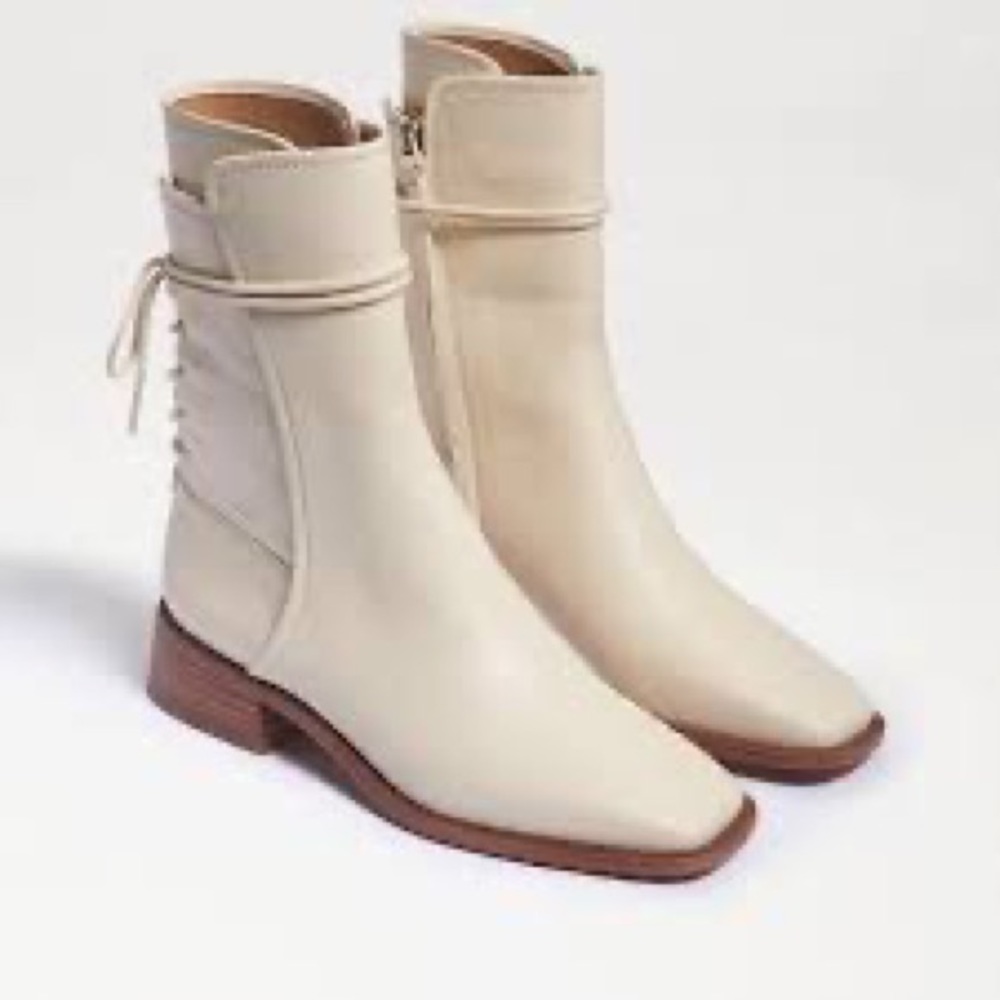 Sam Edelman Womens Tana Leather Lace-Up Mid-Calf boots size 6.5